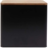 Salter BW128991 Toronto Bread Bin, Black/Wooden