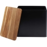 Salter BW128991 Toronto Bread Bin, Black/Wooden
