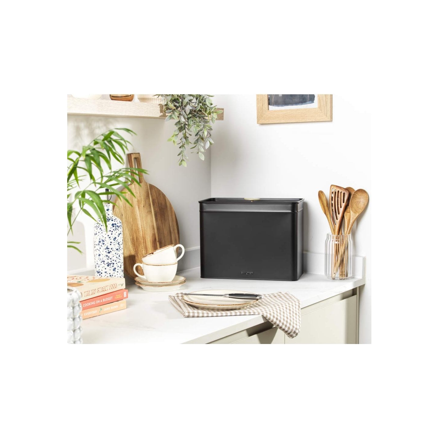 Salter BW14371 Alchemy Bread Bin, Black