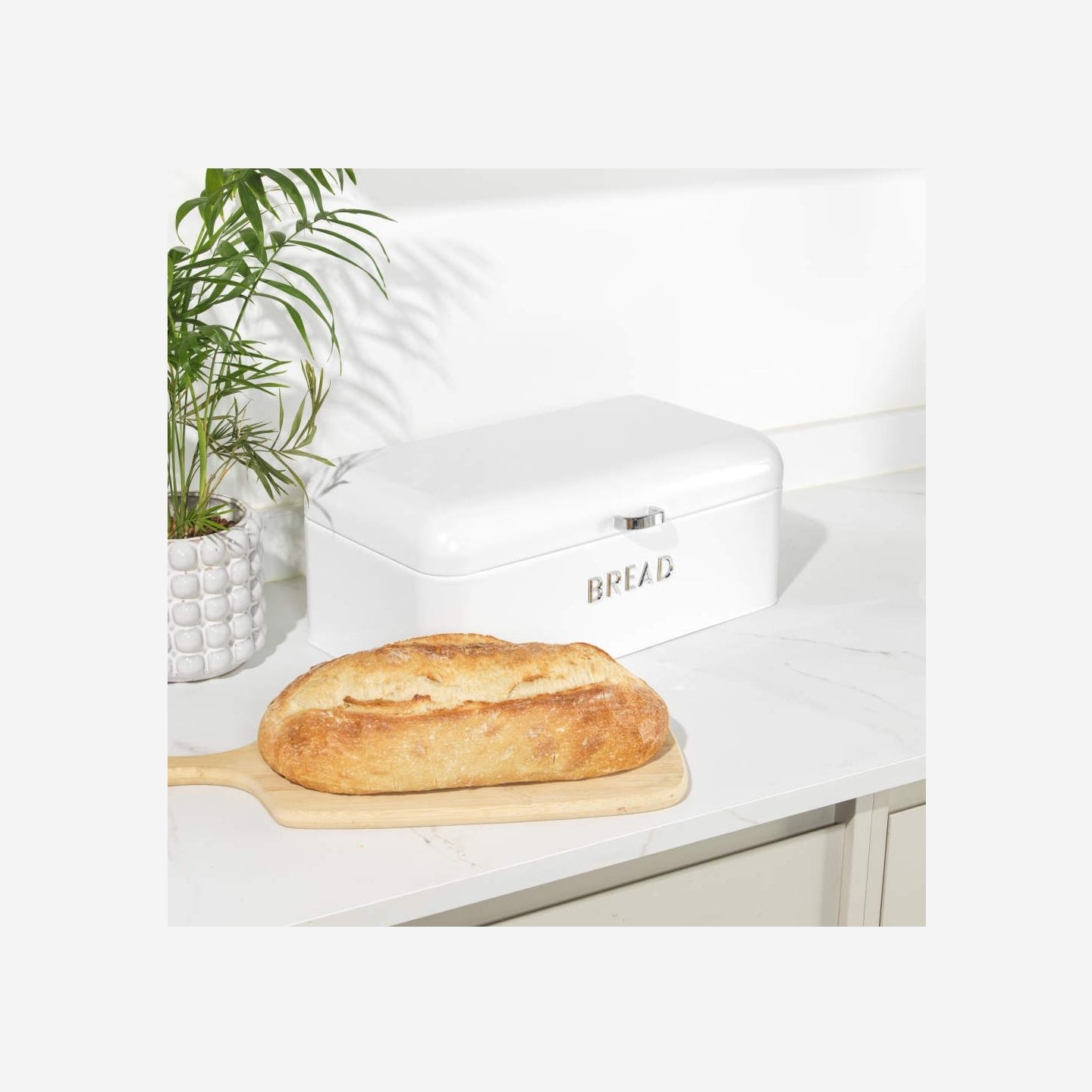 Salter BW14044EU7 Boston Bread Bin, Ice White