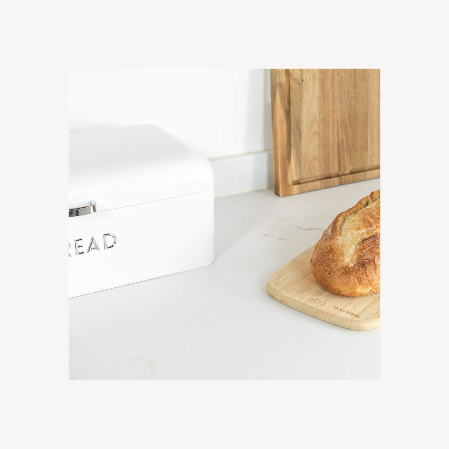 Salter BW14044EU7 Boston Bread Bin, Ice White