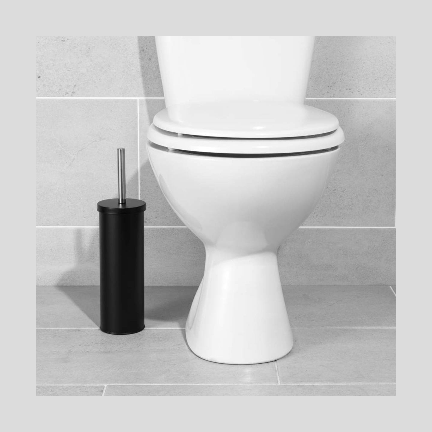 Beldray LA059451BLKFPEU7 Toilet Brush & Holder, Black
