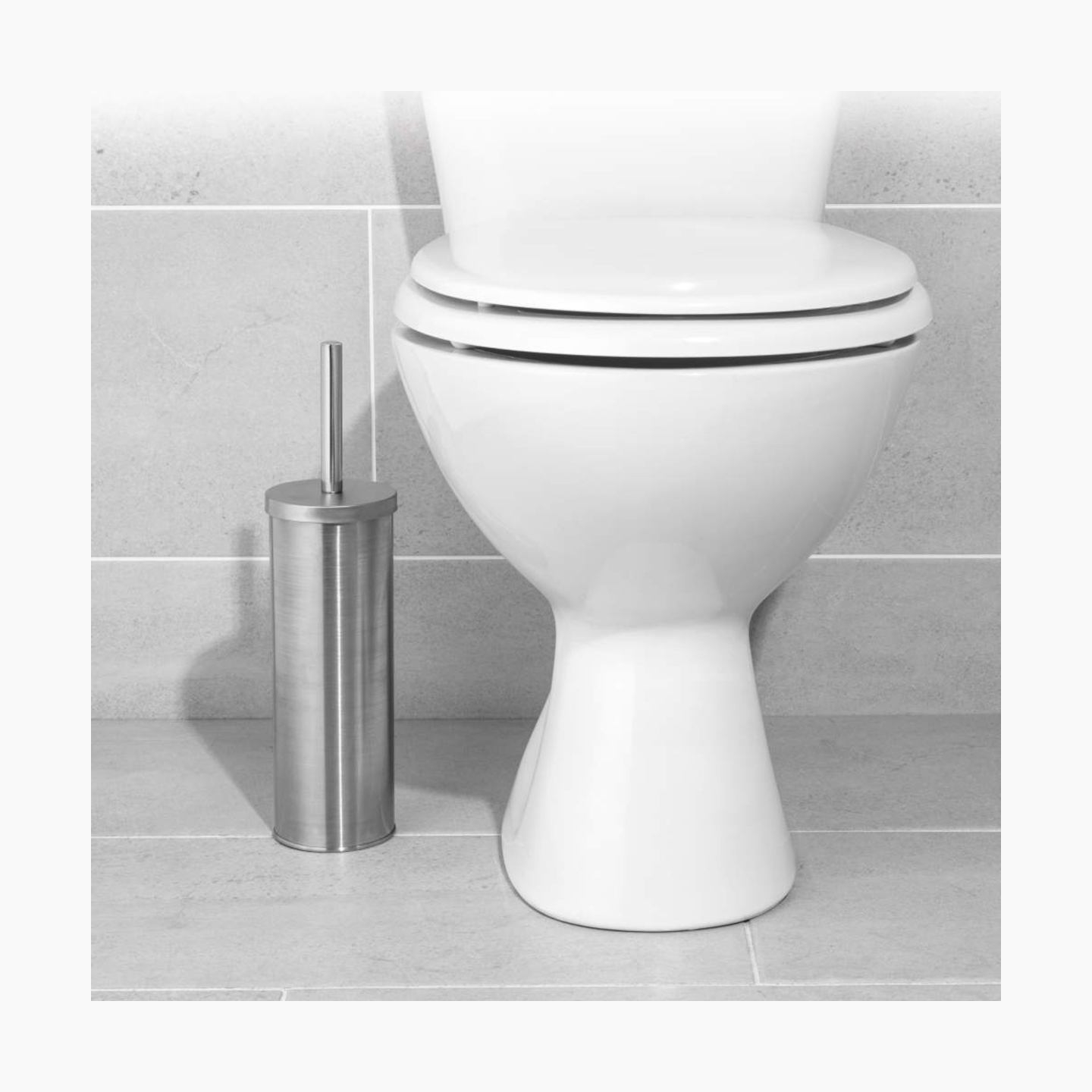 Beldray LA059451SS2FEU7 Toilet Brush & Holder, Stainless Steel