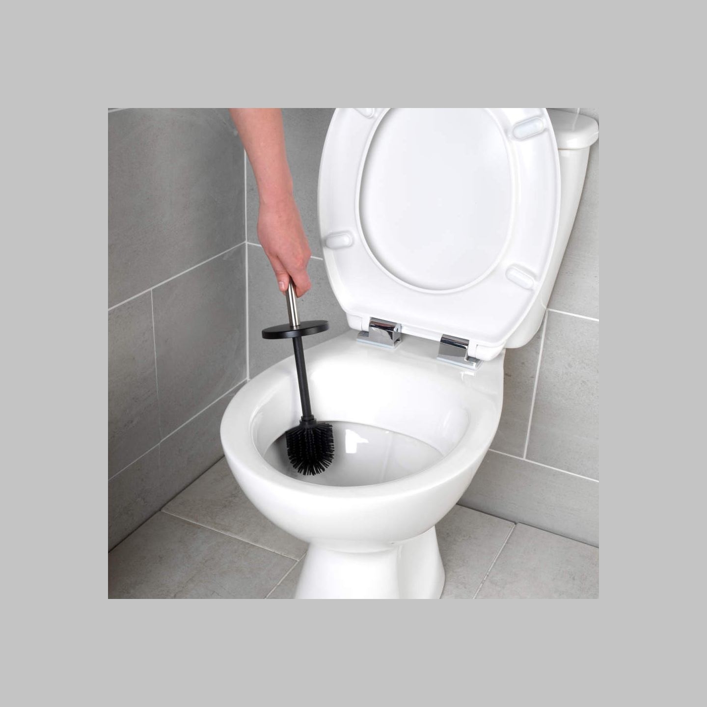 Beldray LA036034BLKPEU7 Anti-bac Flexible Head Toilet Brush - Black