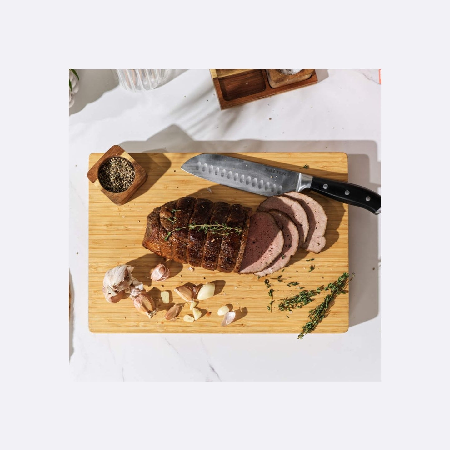 Salter BW13307RD Bamboo Chopping Board