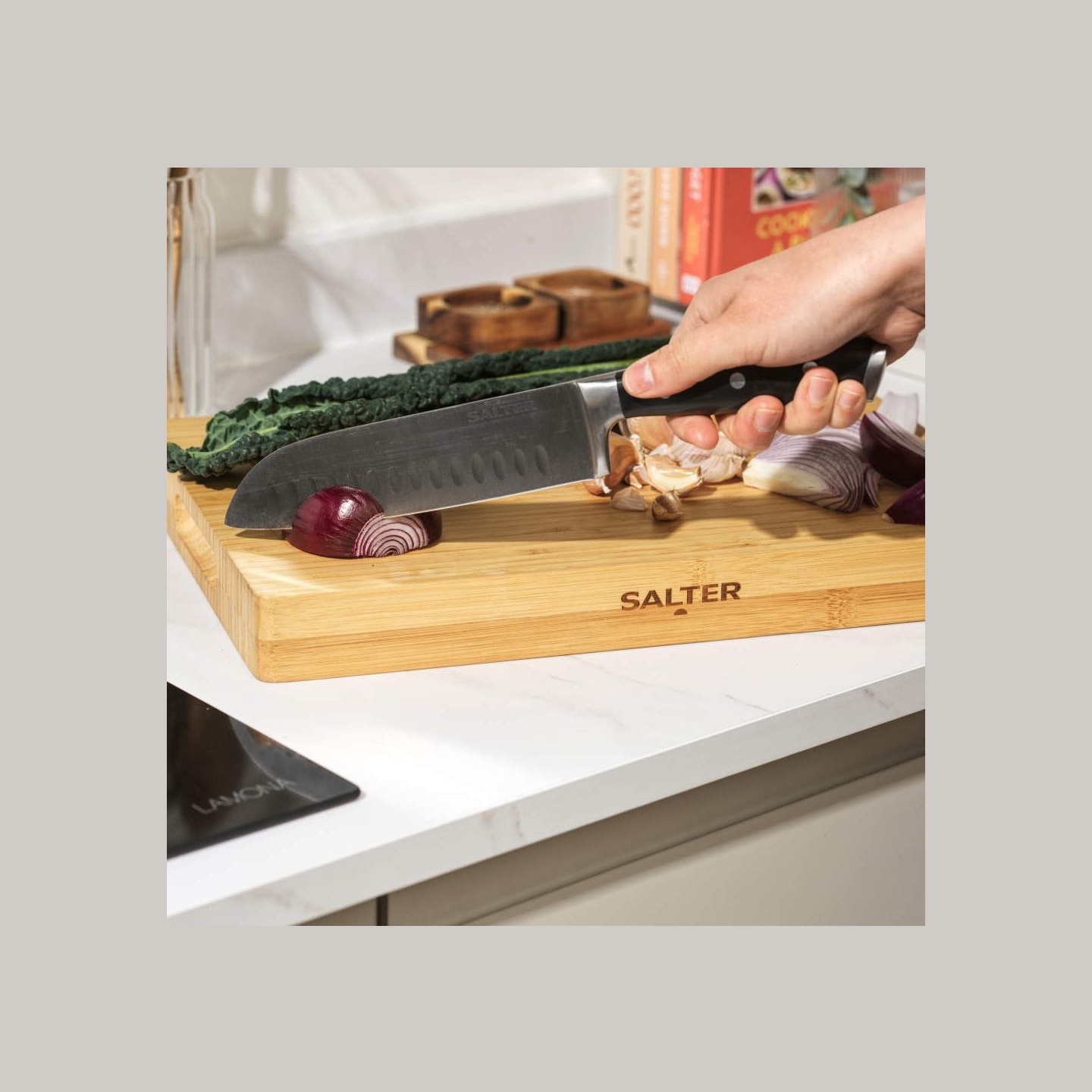 Salter BW13307RD Bamboo Chopping Board