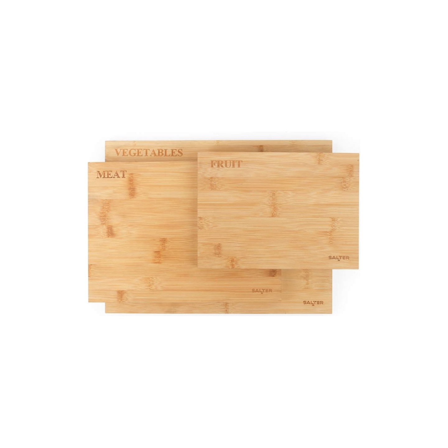 Salter BW072812EU7 3 Piece Bamboo Chopping Board Set