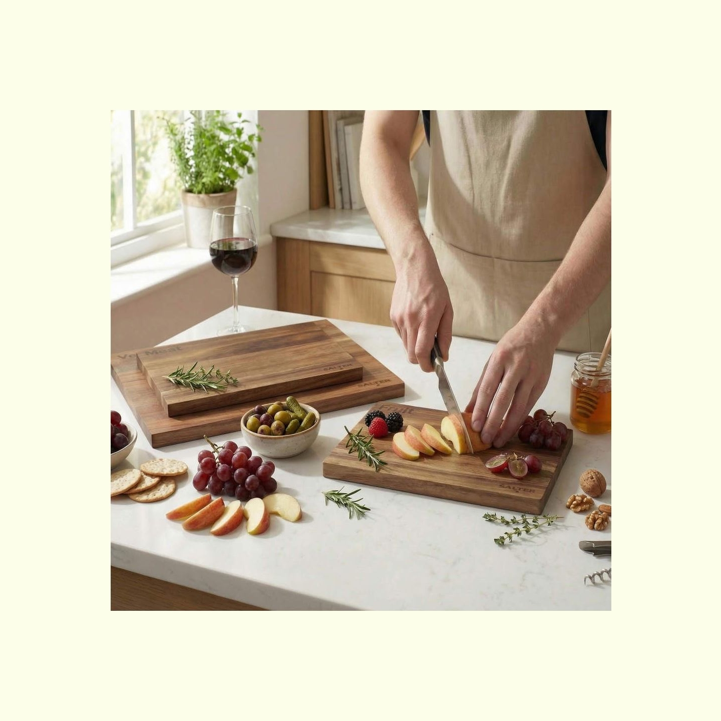 Salter BW14740  Acacia   3 Piece Chopping Board Set