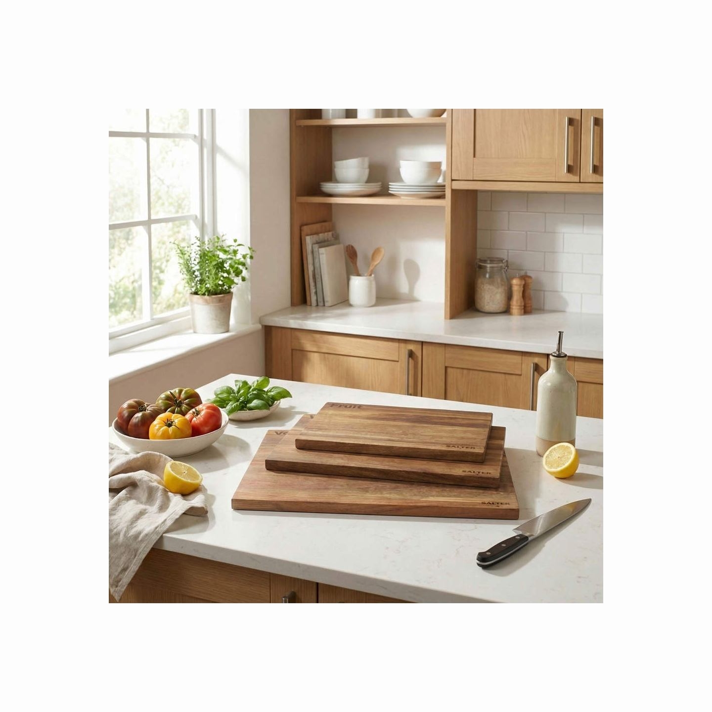 Salter BW14740  Acacia   3 Piece Chopping Board Set