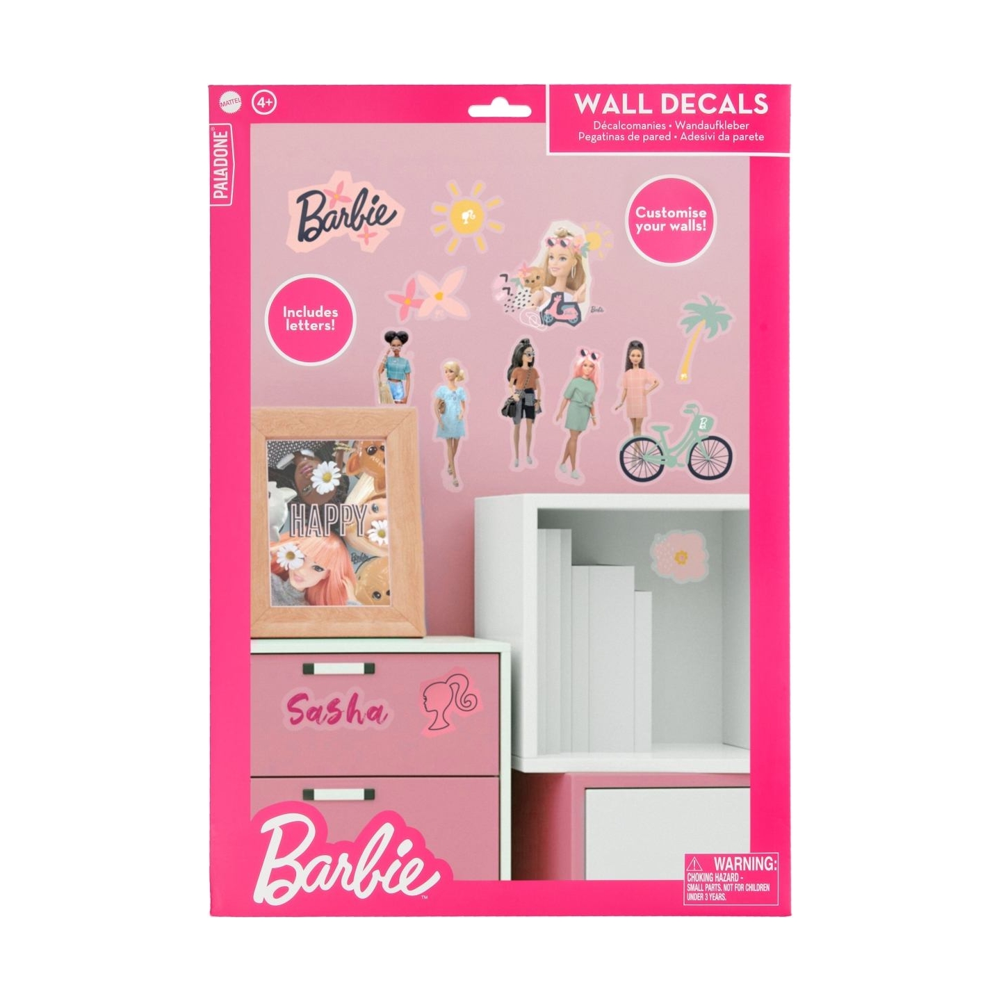 Paladone Barbie Personalisation Wall Decals