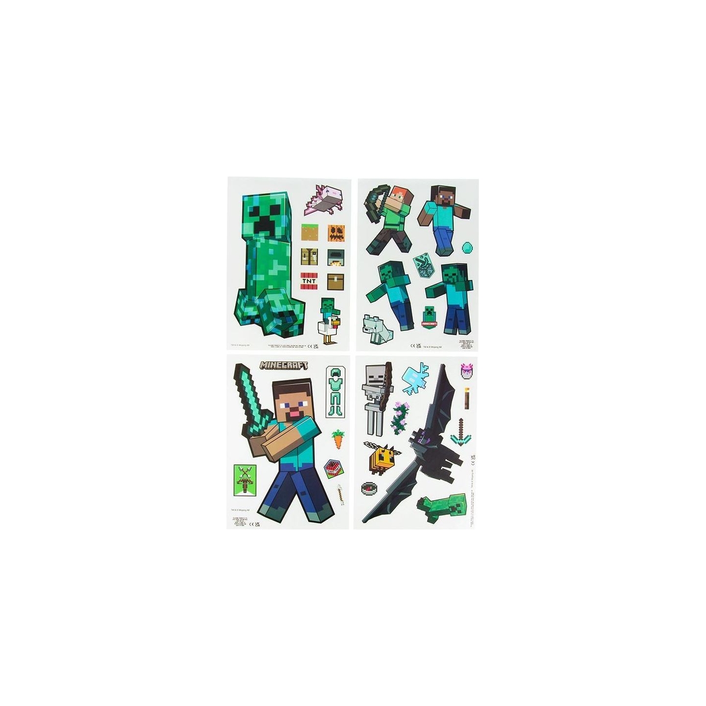 Paladone Minecraft Window Cling Decals