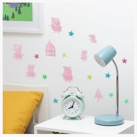 Paladone Peppa Pig Glow in the Dark Wall Decal Stars