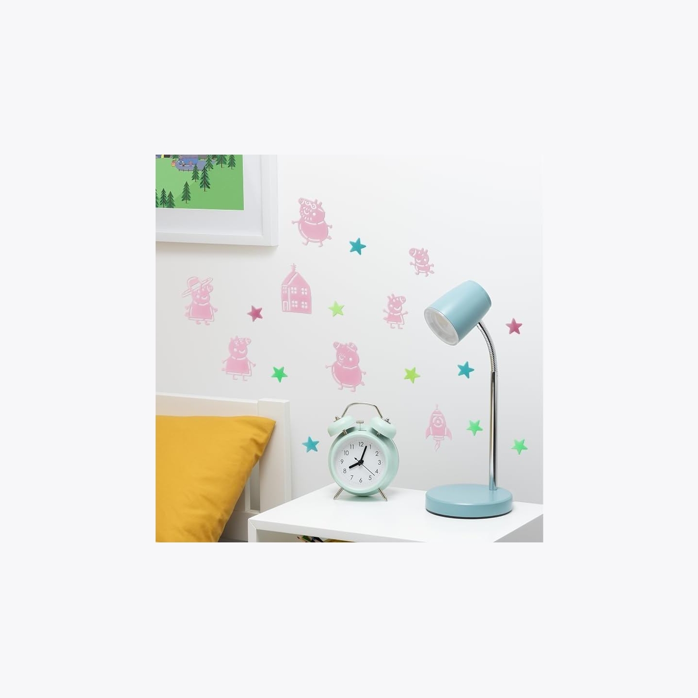 Paladone Peppa Pig Glow in the Dark Wall Decal Stars