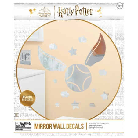 Paladone Harry Potter Golden Snitch Mirror Wall Decals