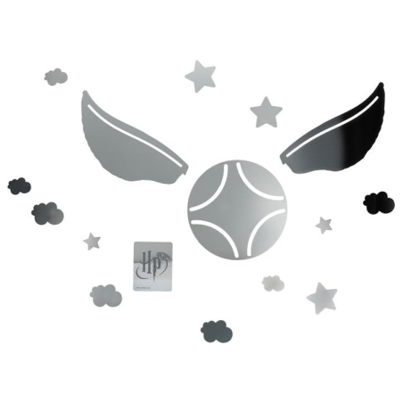 Paladone Harry Potter Golden Snitch Mirror Wall Decals
