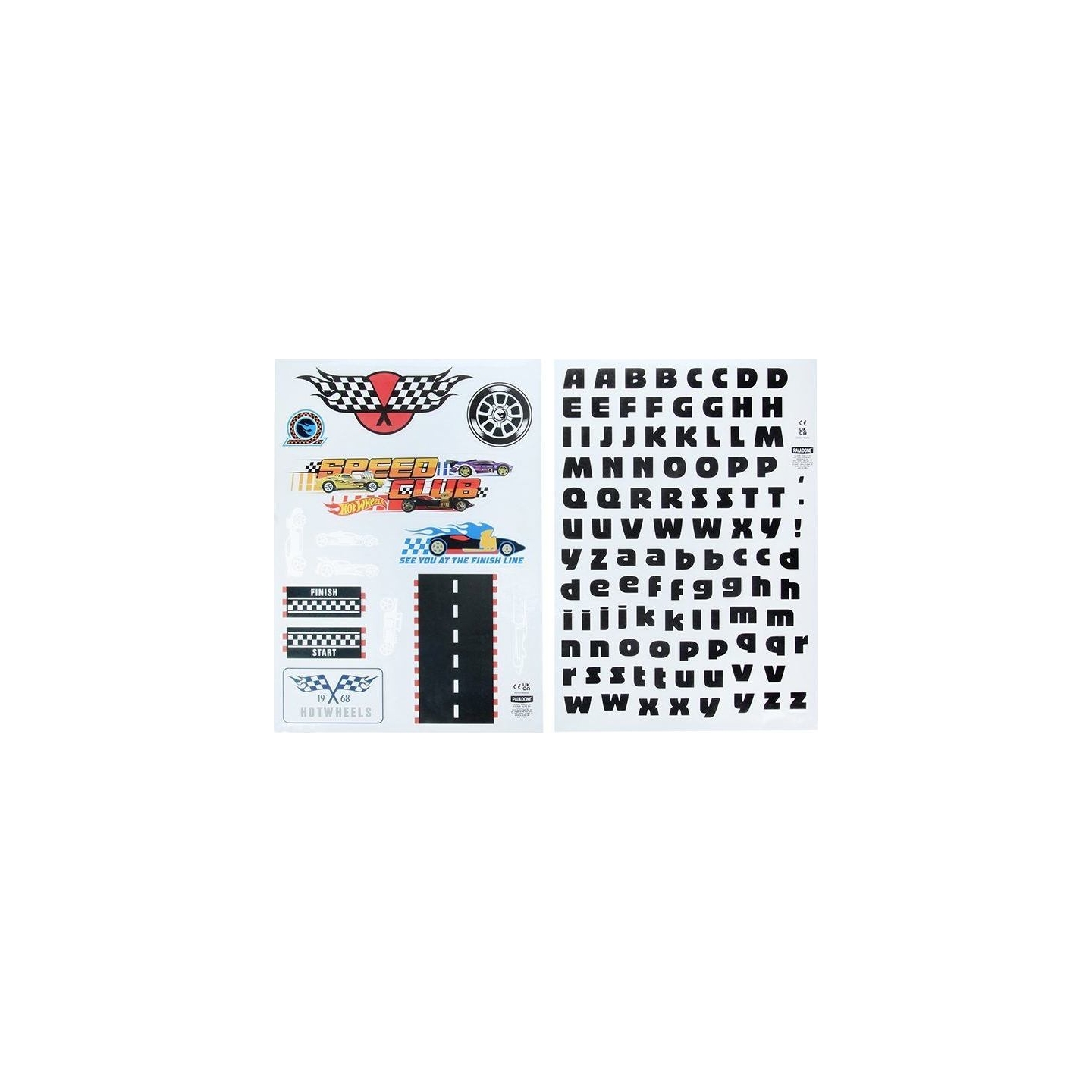 Paladone Hot Wheels Personalisation Wall Decals