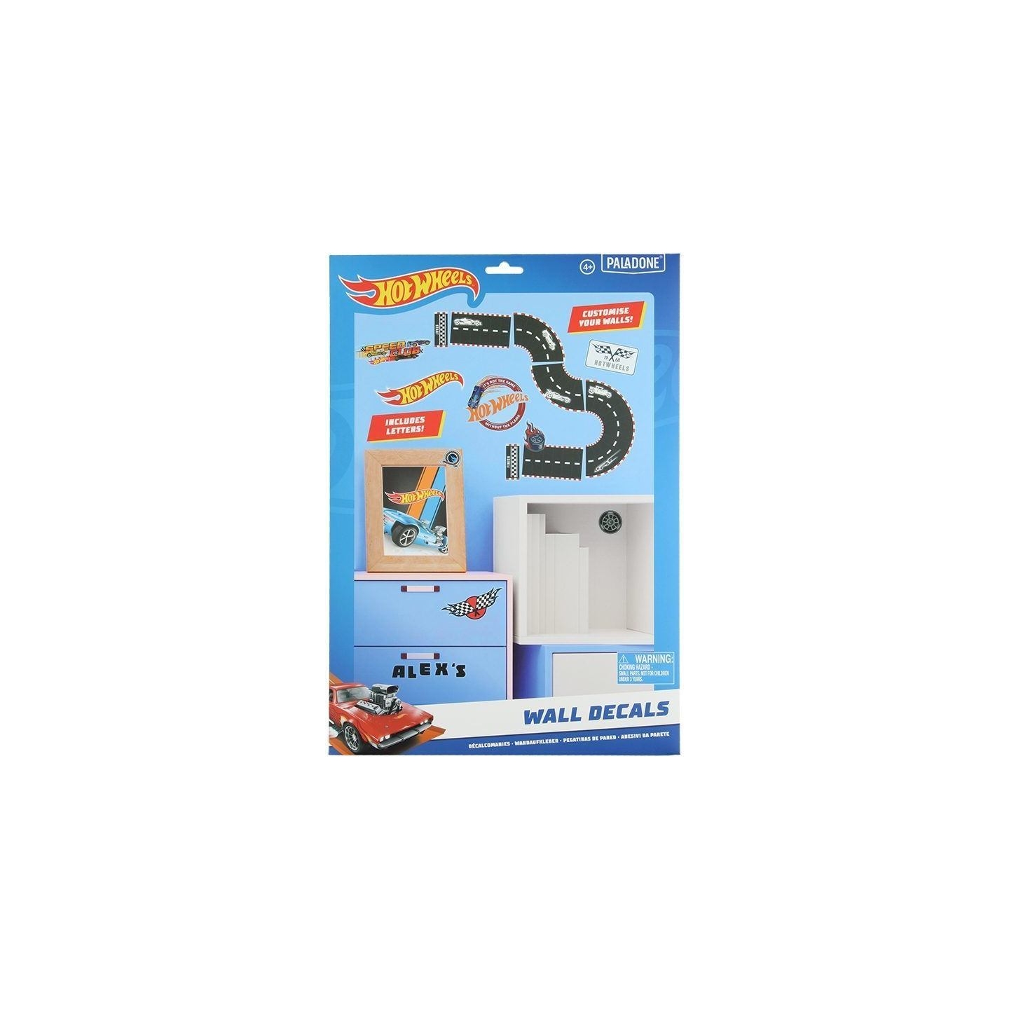 Paladone Hot Wheels Personalisation Wall Decals