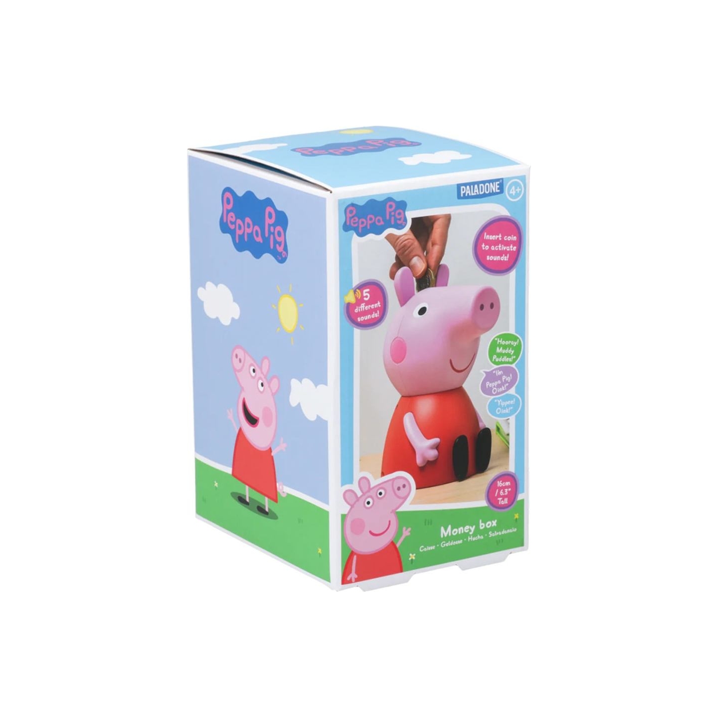 Paladone Peppa Pig Shaped Money Box Closed Box