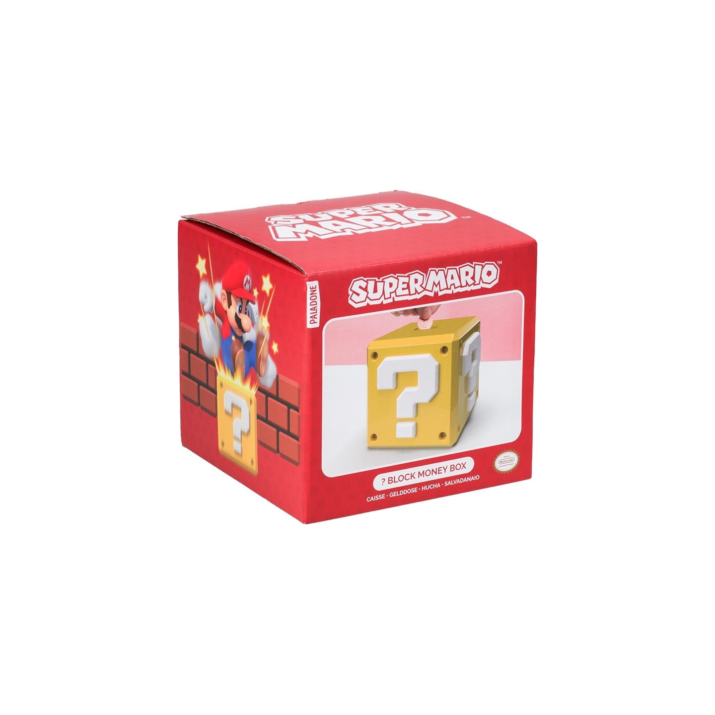 Paladone Super Mario Question Block Money Box
