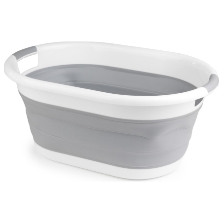 Beldray LA034816FPEU7 Collapsible Laundry Basket 28L White/Grey