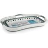 Beldray LA072979GRNFEU7 Collapsible Hip Hugger Laundry Basket  37 L, White/Grey