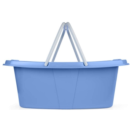 Beldray LA030450CRNFPEU7  Set Of Two Laundry Baskets 2 x 26L, White/Blue
