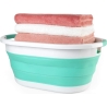 Beldray LA034816MNTFPEU7 Collapsible Laundry Basket 28L White/Mint