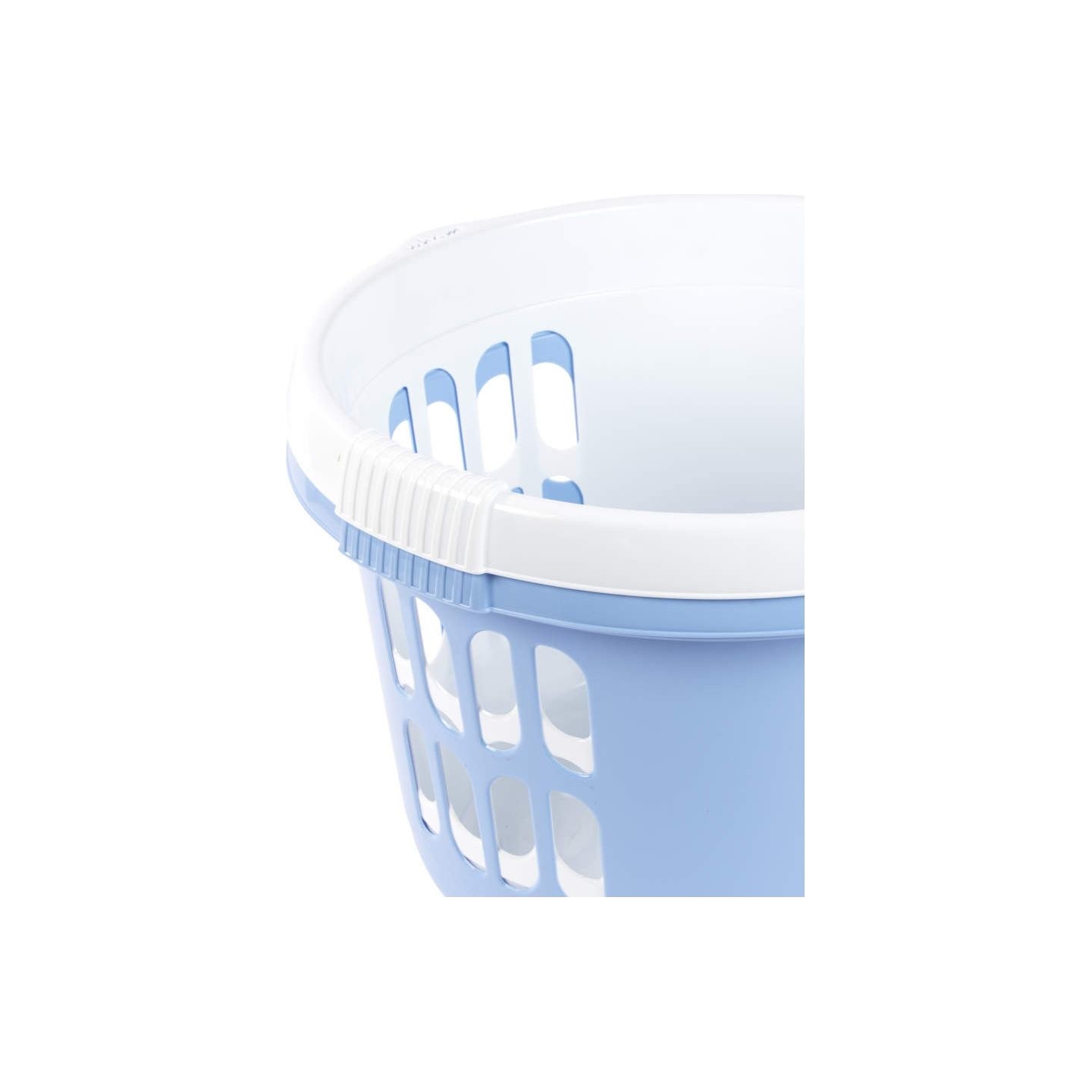 Beldray LA00000174CRNEU7  Set Of Two Laundry Basket  30L, White/Blue