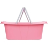 Beldray LA030450PNKFPEU7  Set Of Two Laundry Baskets 2 x 26L, White/Pink