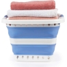 Beldray LA00000152EU7  40L Collapsible Laundry Basket, White/Blue