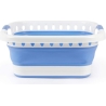 Beldray LA00000152EU7  40L Collapsible Laundry Basket, White/Blue