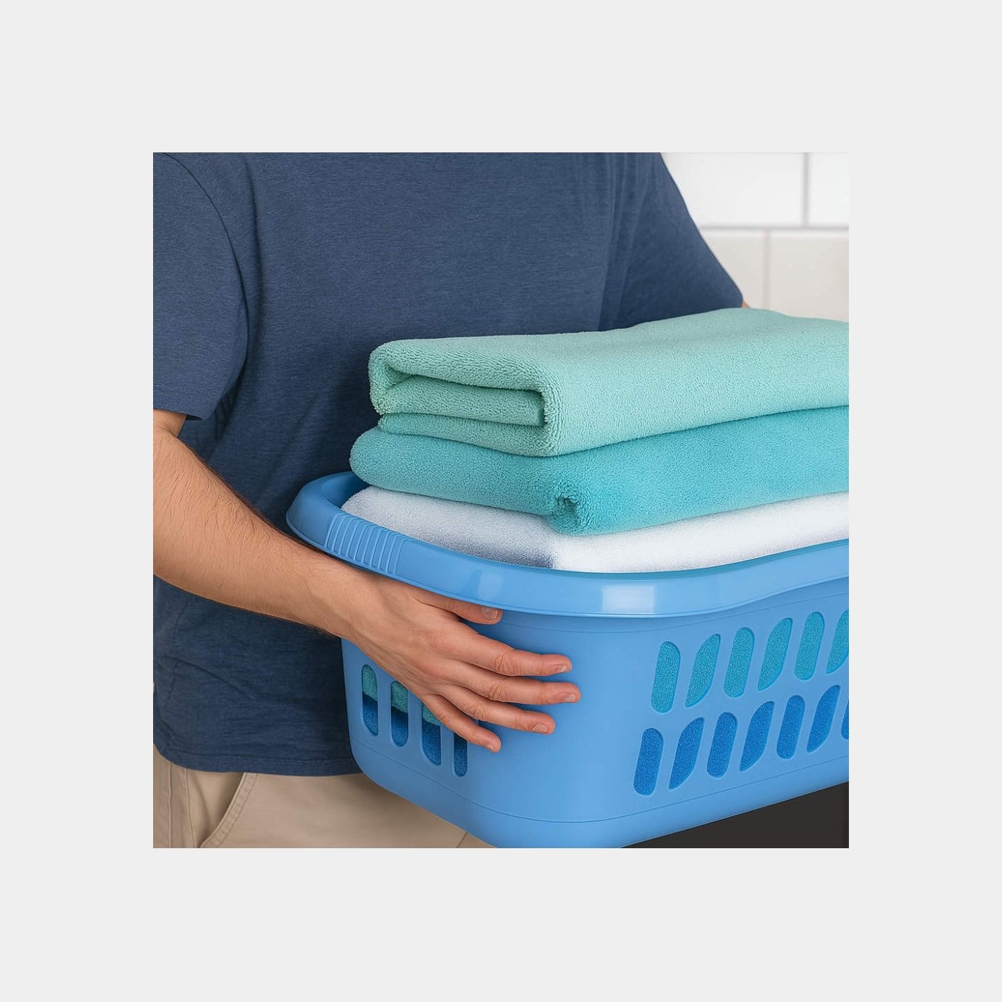 Beldray LA00000175CRNEU7 38L Hip Hugger Laundry Basket