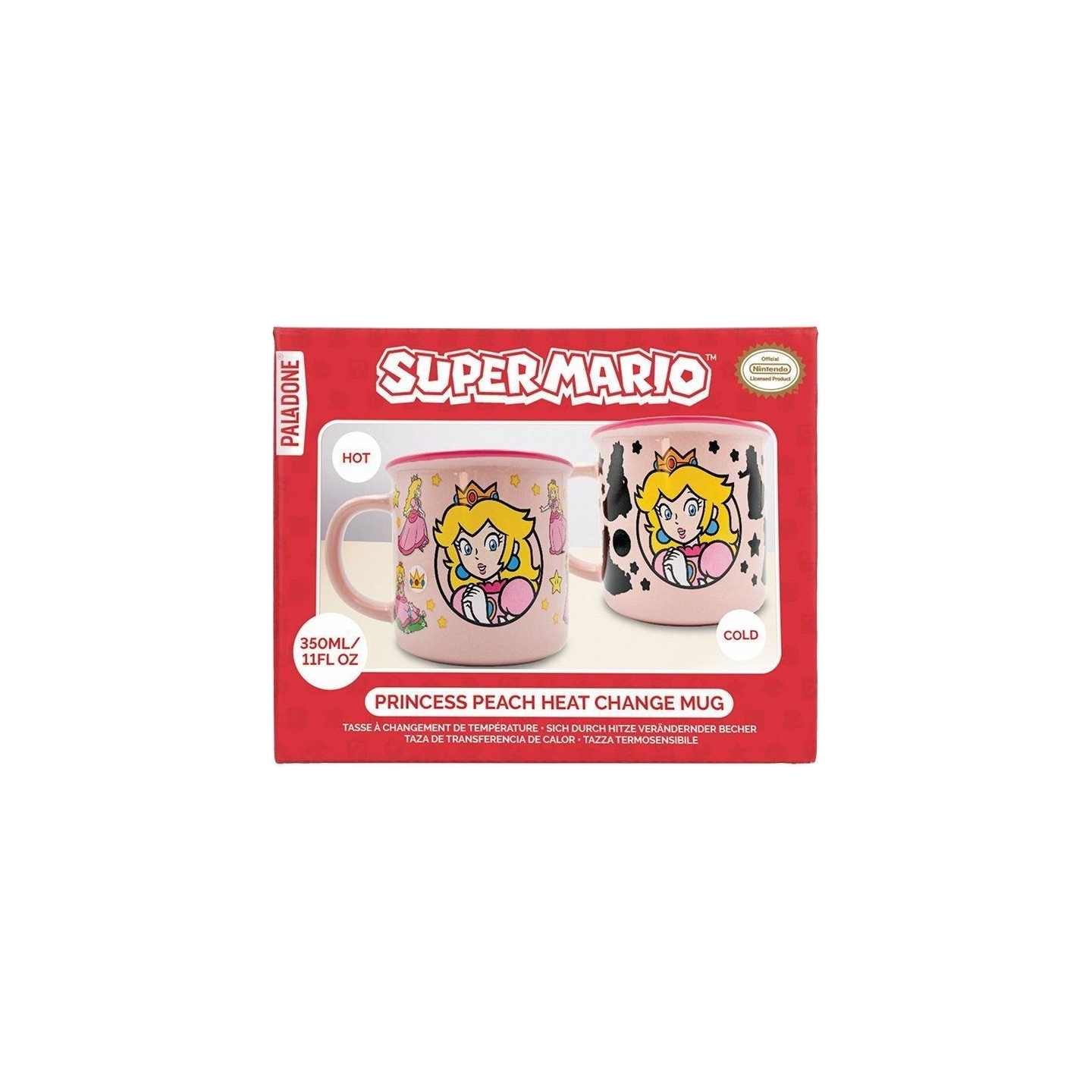 Paladone Super Mario Princess Peach Heat Change Mug
