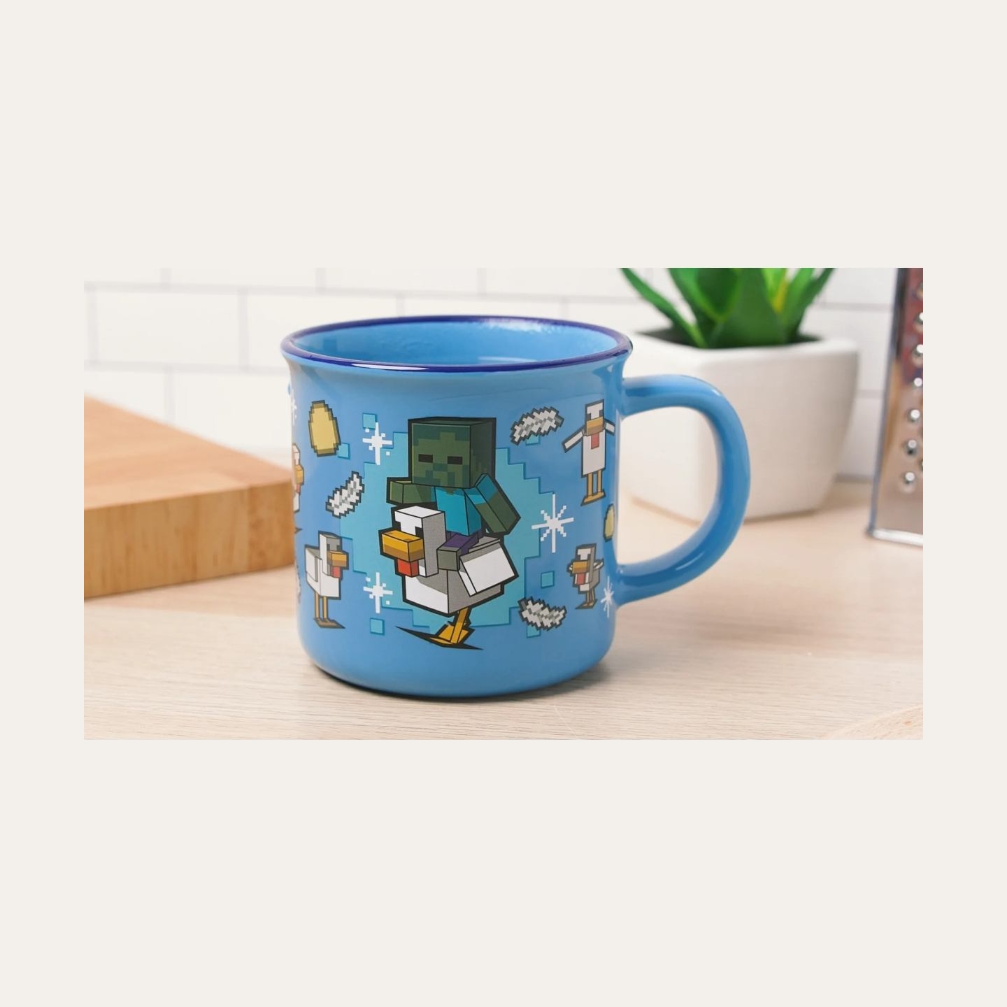 Paladone Minecraft Chicken Jockey Heat Change Mug