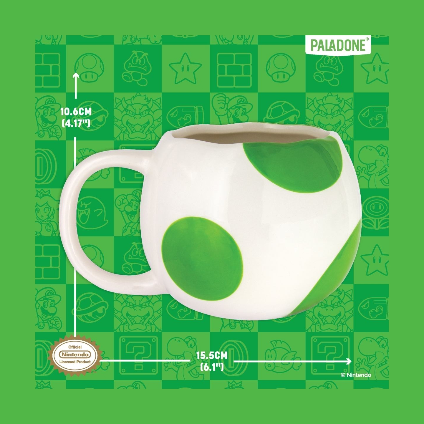 Paladone Yoshi Egg Shaped Mug