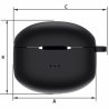 Manta MTWS008ETUI RYTMO Earphones Case, Black
