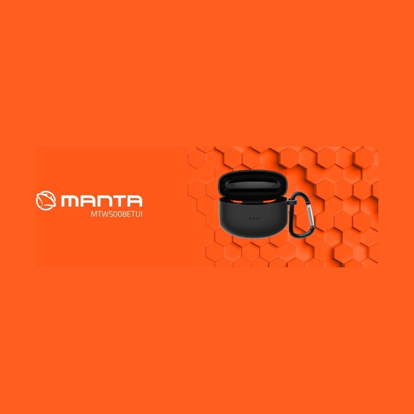 Manta MTWS008ETUI RYTMO Earphones Case, Black