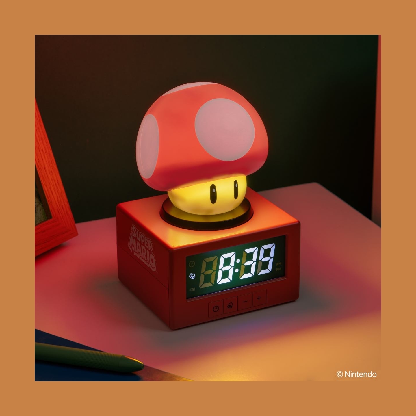 Paladone Super Mario Super Mushroom Icon Alarm Clock