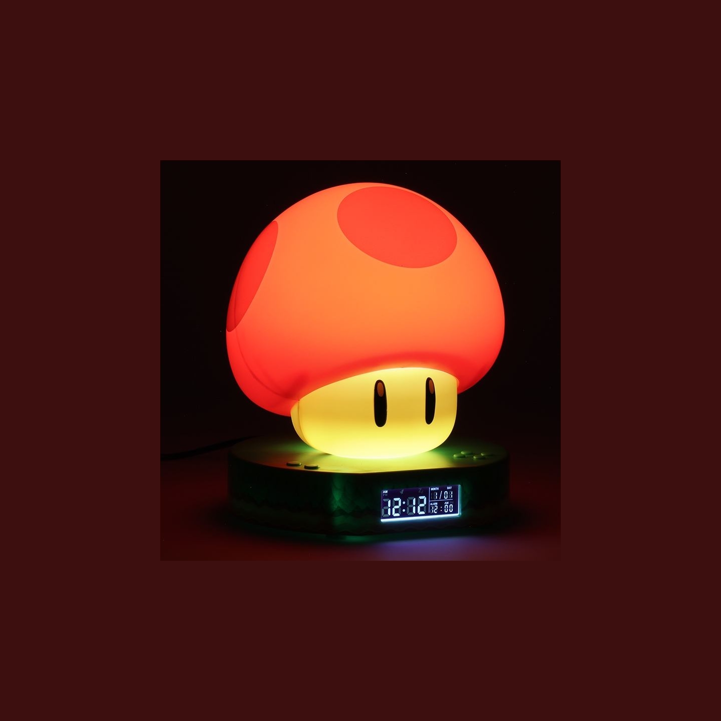 Paladone Super Mushroom Digital Alarm Clock