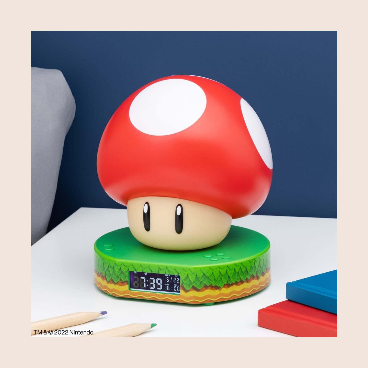 Paladone Super Mushroom Digital Alarm Clock