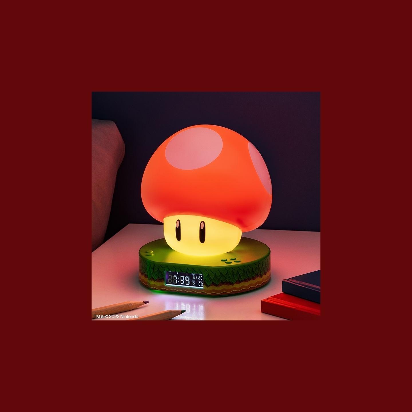 Paladone Super Mushroom Digital Alarm Clock