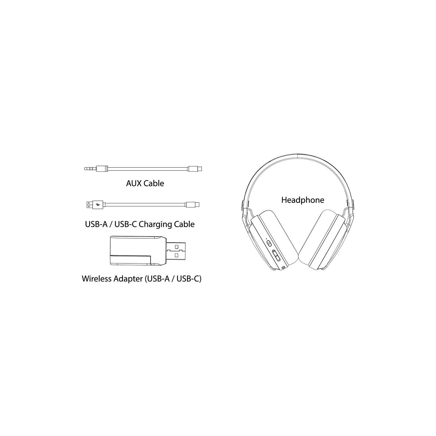 Subsonic Vektra Wireless Headset Black