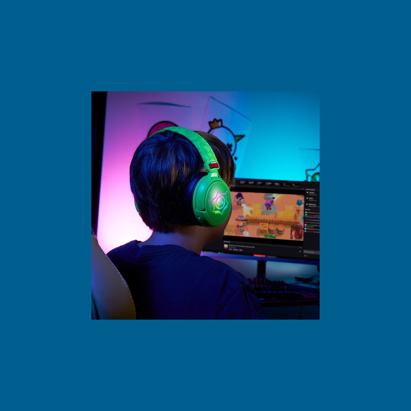 Subsonic Wireless Gaming Headset Brawl Stars Skull