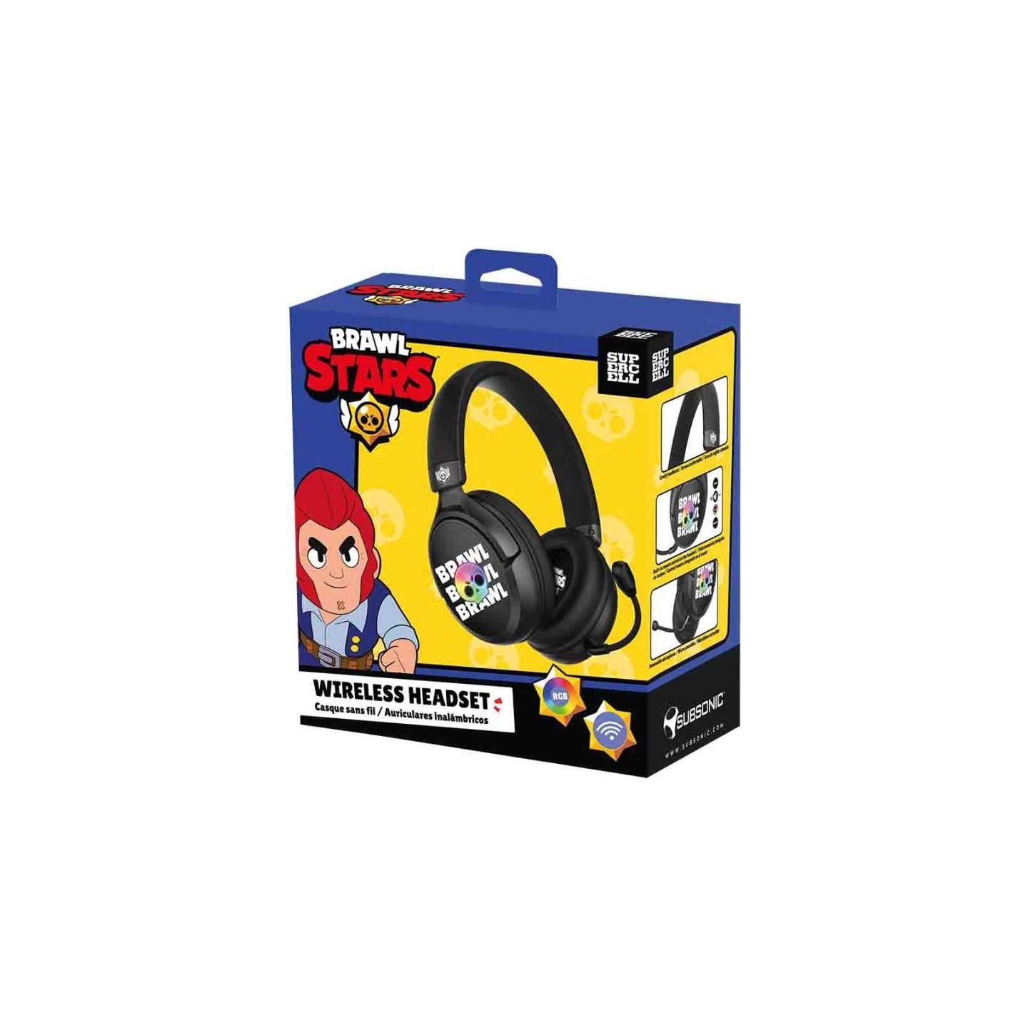 Subsonic Wireless Gaming Headset Brawl Stars Brawl