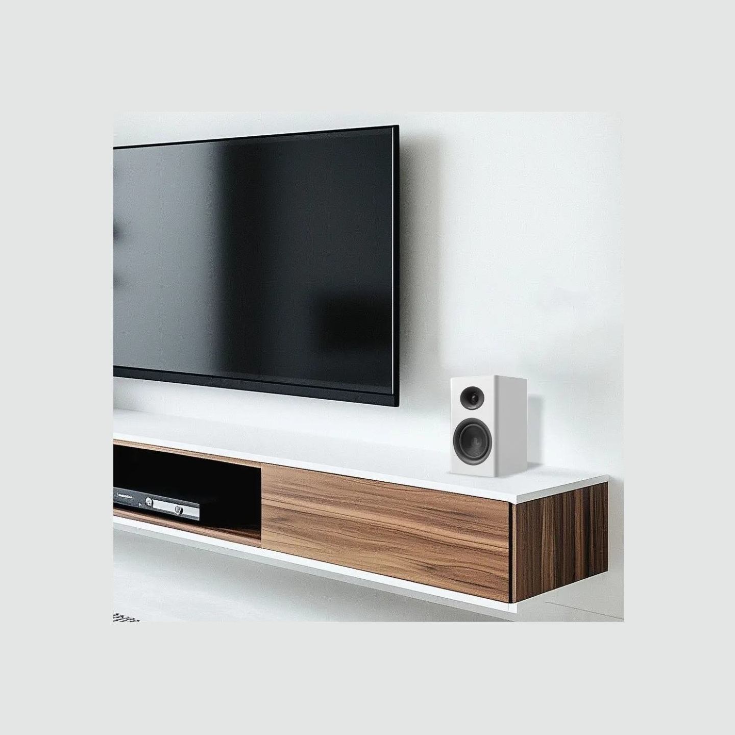 Laudberg XS1W bookshelf speakers 2.0 80W white