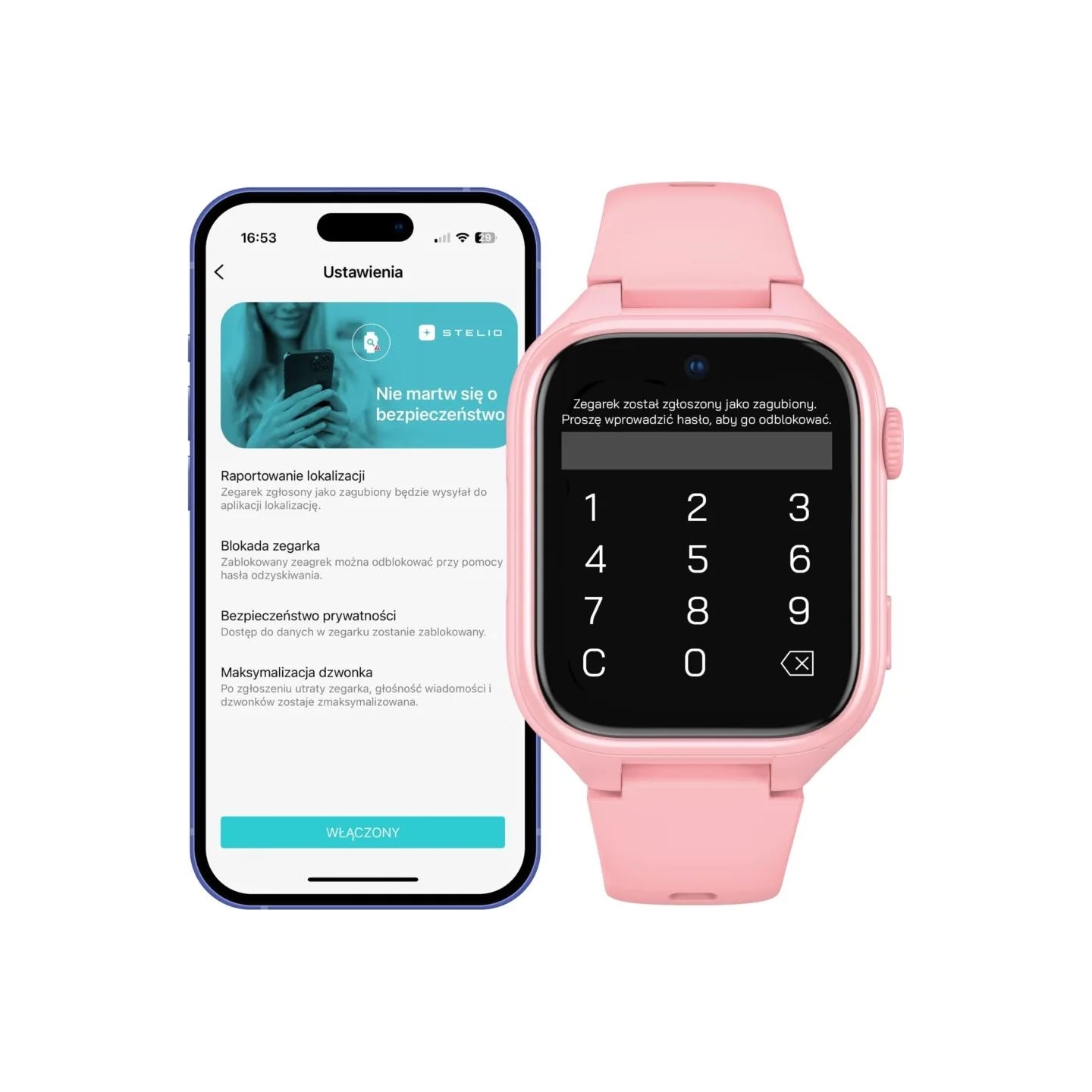 Stelio ST-SWJ102-PK Junior Pro AI 4G pink