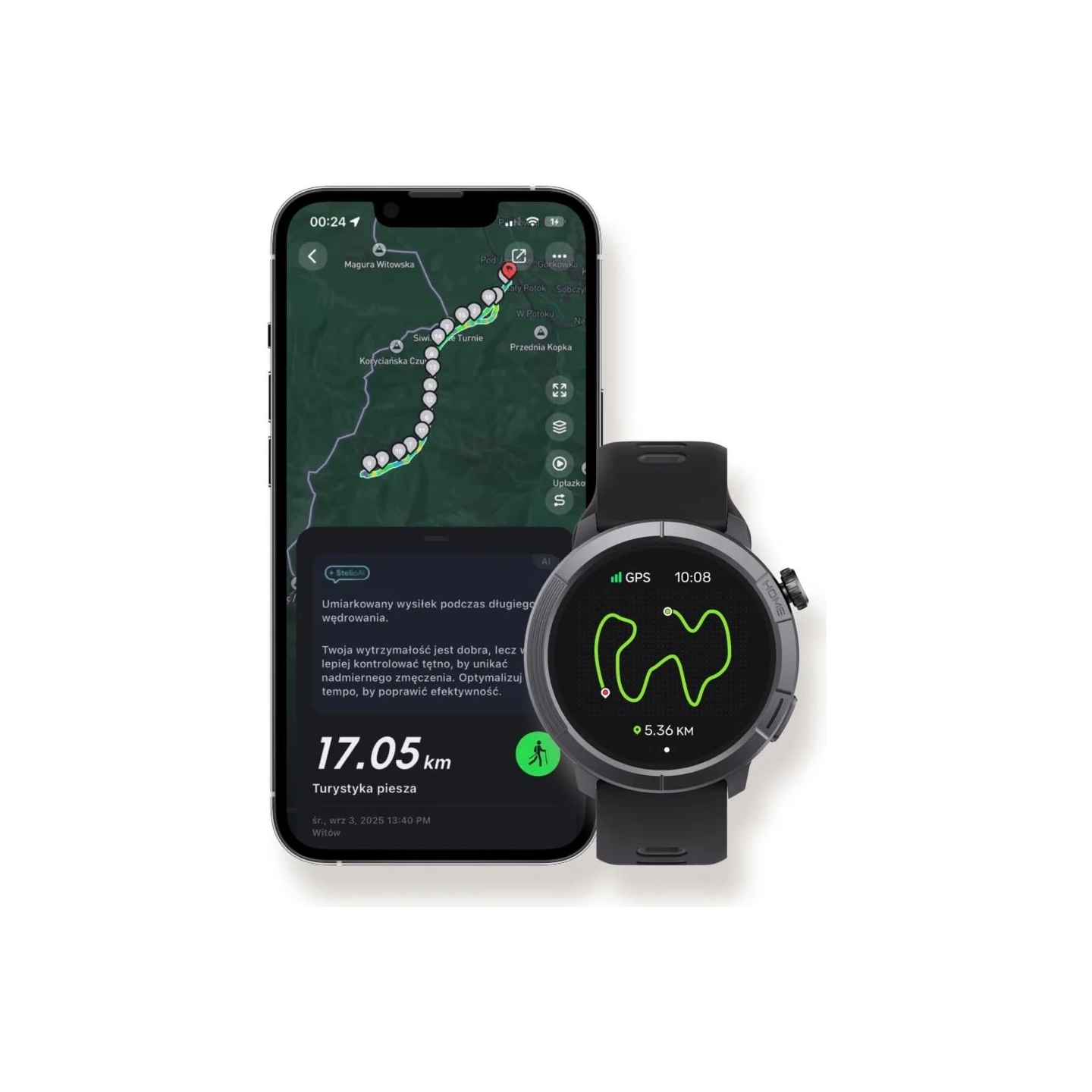 Stelio STSWA102BT Activ Pro GPS 46mm Black Titanium