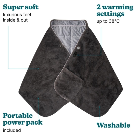 Homedics HCM-SWL100 Cosy Cordless Warming Shawl