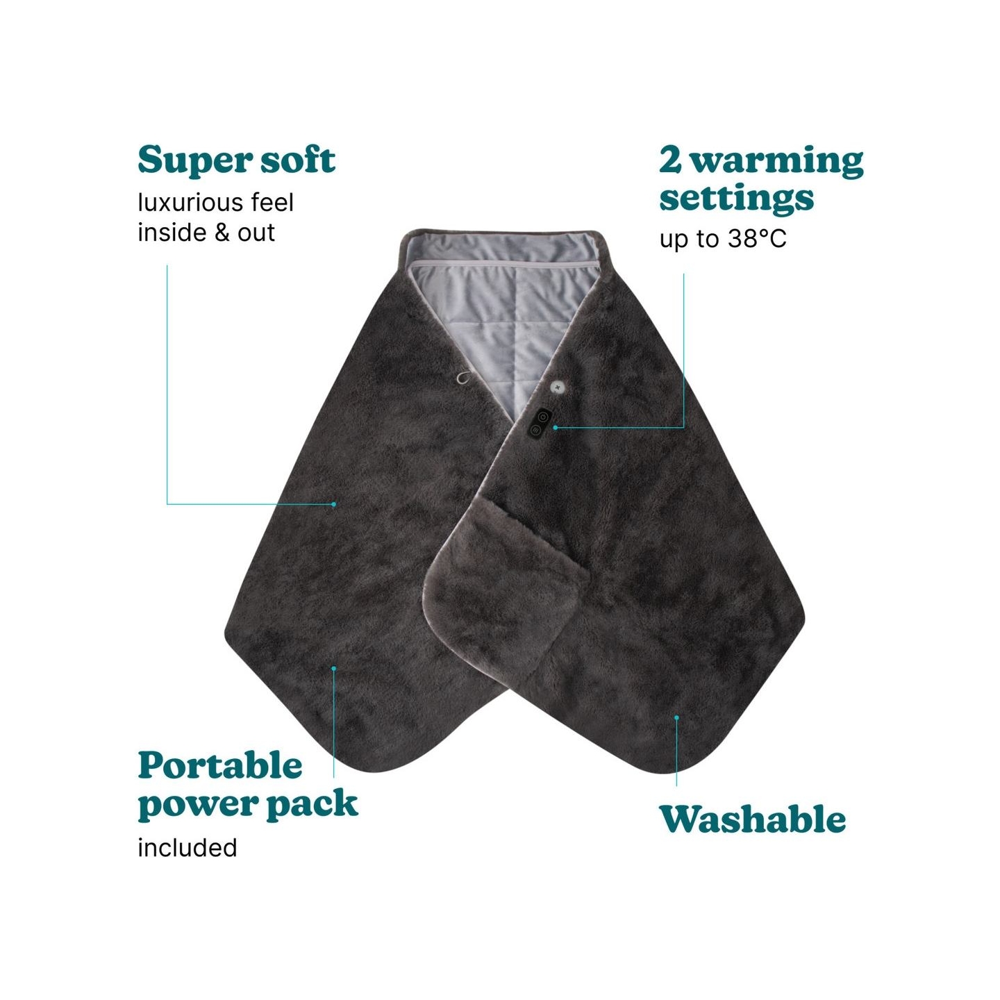 Homedics HCM-SWL100 Cosy Cordless Warming Shawl