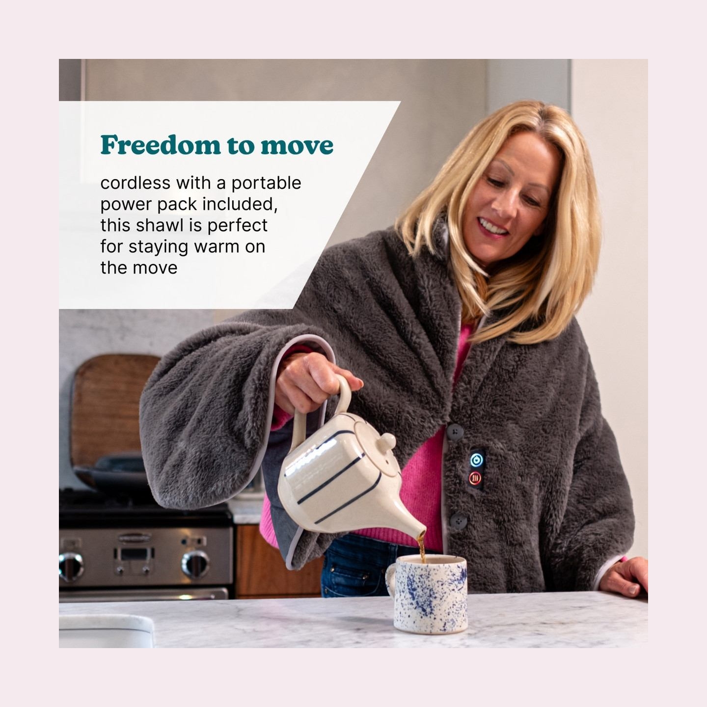 Homedics HCM-SWL100 Cosy Cordless Warming Shawl